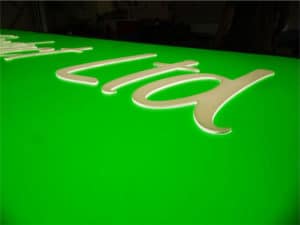 Kaseton podswietlany wykonany z plexi