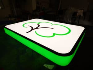 Kasetony z plexi z oswietleniem Led