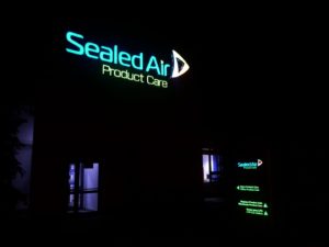 Litery podswietlane 3d Sealed Air Warszawa