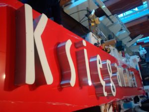 Litery 3d led ksiegarnia