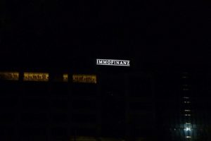 Reklama swietlna Immofinanz Warszawa